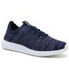 Hommes Fashion Casual Fly Weaving Sneakers Chaussures - Bleu 44