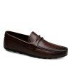 Nouvelle mode de la tête de la peau de vache hommes chaussures d'affaires - marron foncé 46