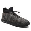 Camouflage Fashion Hiver Chaussures plates - Camouflage Gris 43