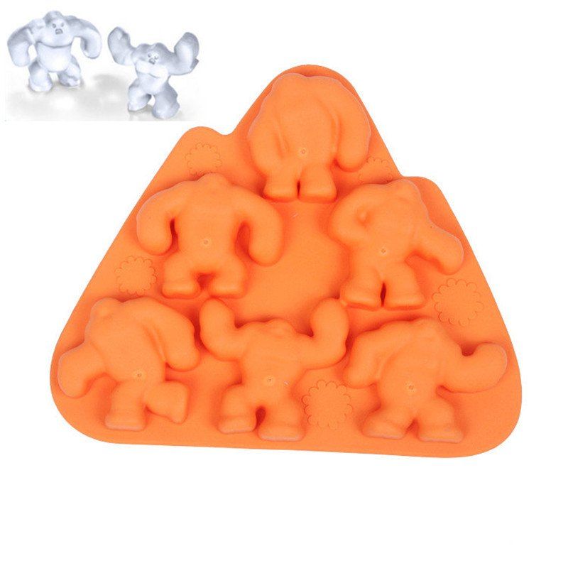 

Unique Shape Ice Tray Silicone Mold, Orange