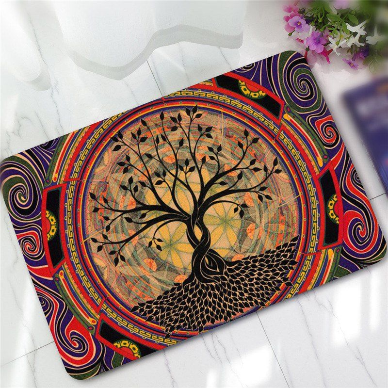 

Creative Tree Pattern Antiskid Floor Mat, Colormix