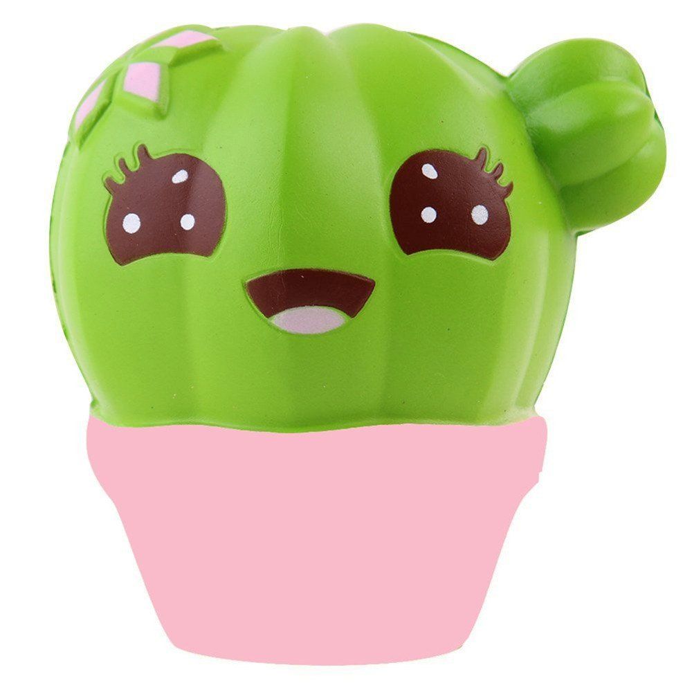 Squishy Cactus Scented Jumbo Slow Rising Relief Toy - COLORMIX 