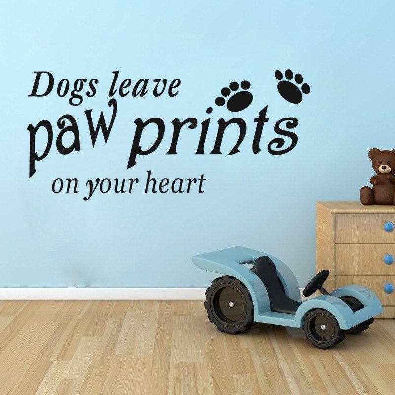 

DSU Pet Dog Wall Sticker for Home Decoration, Black