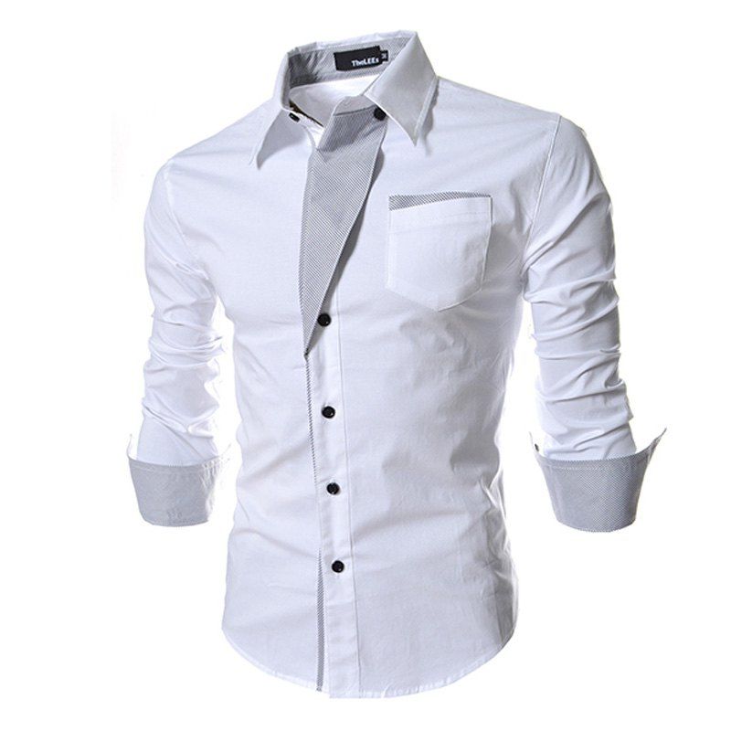 

Men's Wear Long Sleeve Shirt, White