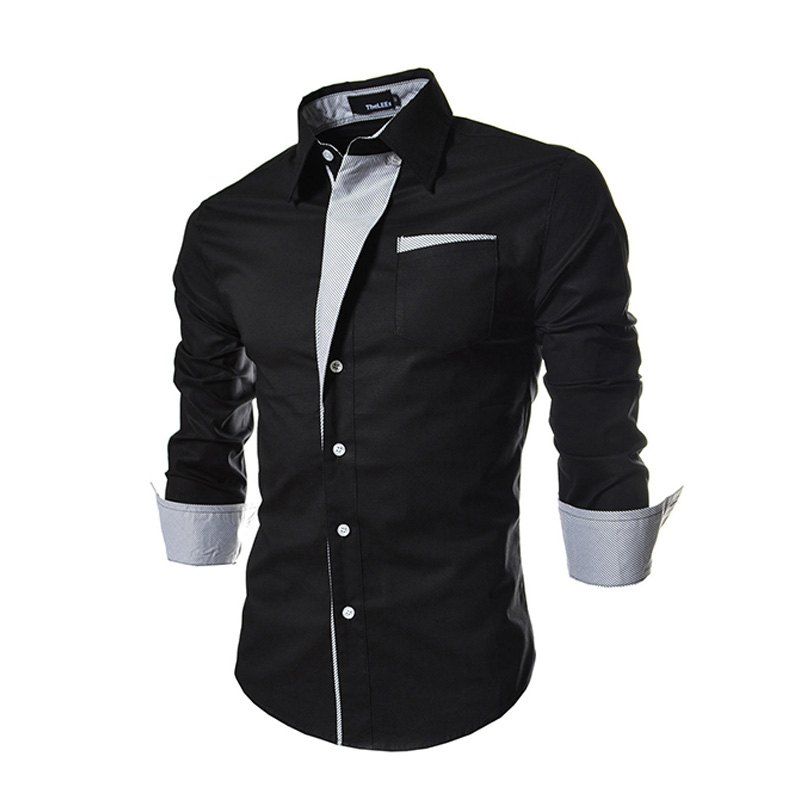 

Men's Wear Long Sleeve Shirt, Black