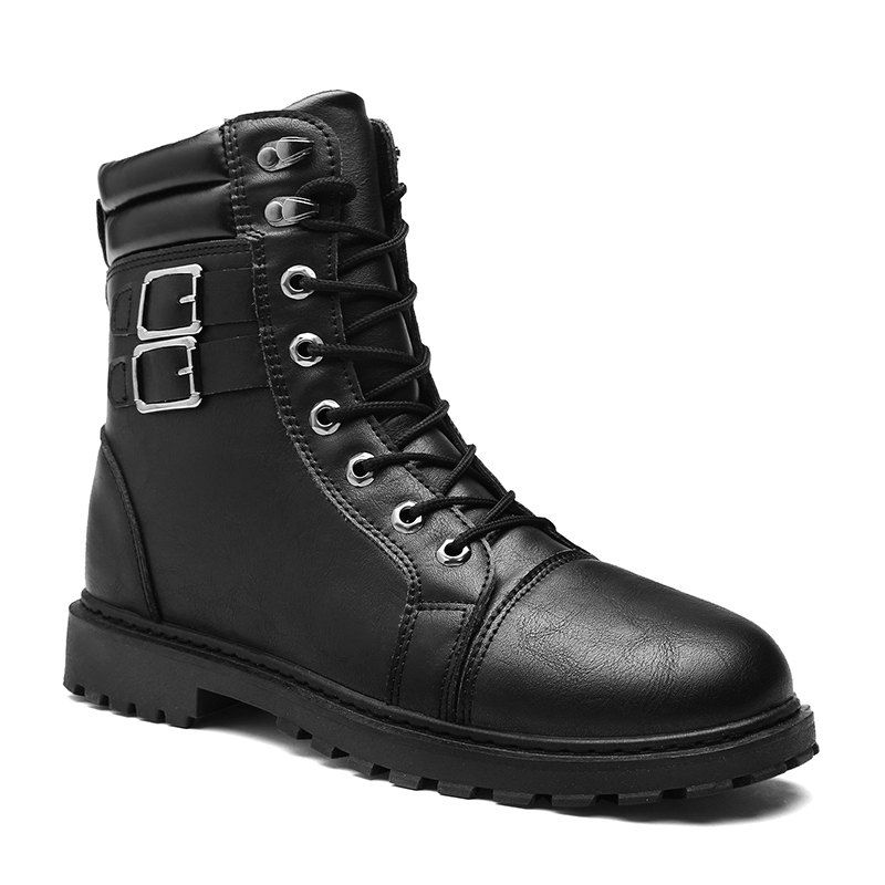 

Autumn and Winter High-End Wear Resistant Fashion Men'S Boots, Black