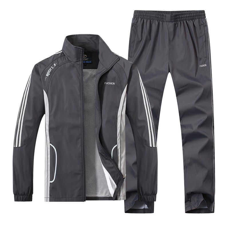 

2017 New Thin Sports Suit, Gray
