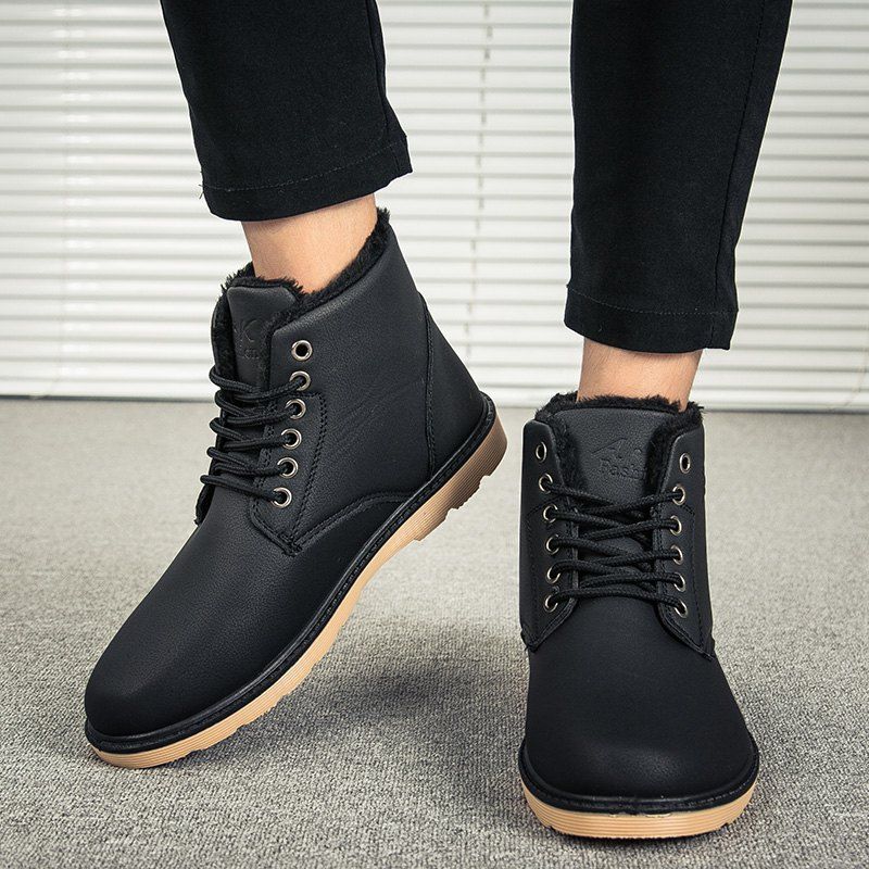 rubber sole boots men's