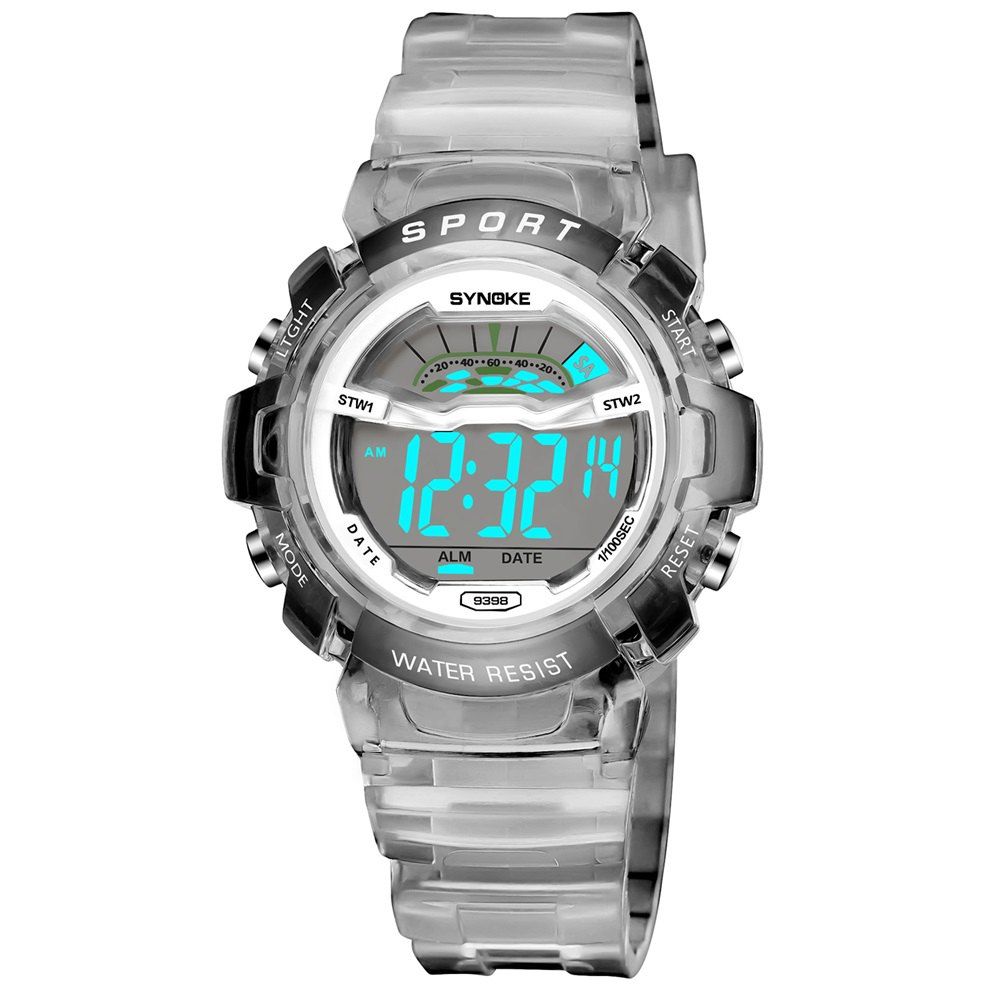 

SYNOKE 9388 Waterproof Luminous Multi - Function Child Movement Electronic Watch, Gray
