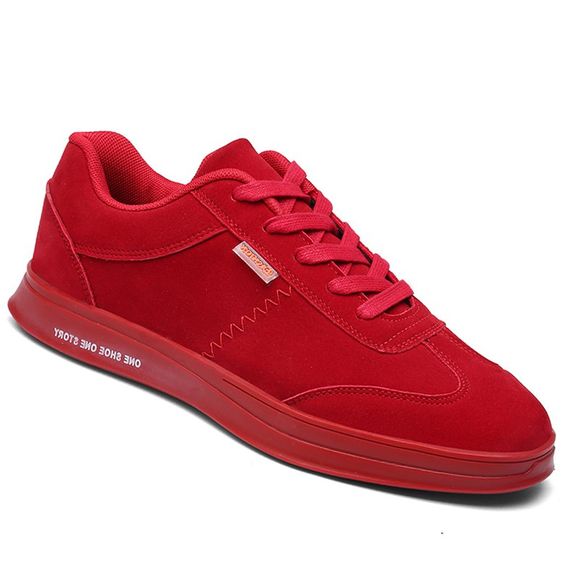 Hommes Loisirs Mode Chaussures Respirant Marcher Espadrilles Casual - Rouge 44