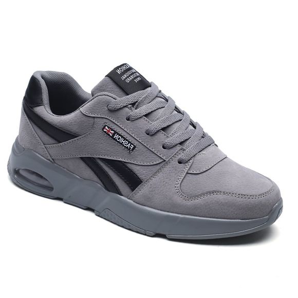 Mode Hommes Loisirs Hip Hop Chaussures Homme Respirant Marcher Espadrilles Occasionnels - Gris 43