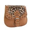 Sac à bandoulière Chromatic Leopard Vintage Style Mori pour femme - Kaki 