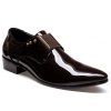 Nouvelles chaussures en cuir noir brillant version coréenne jeunes hommes chaussures - Noir 38