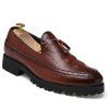 Alligator Chaussures en cuir Business Trend Vintage Style britannique gland loisirs hommes chaussures - Brun 38