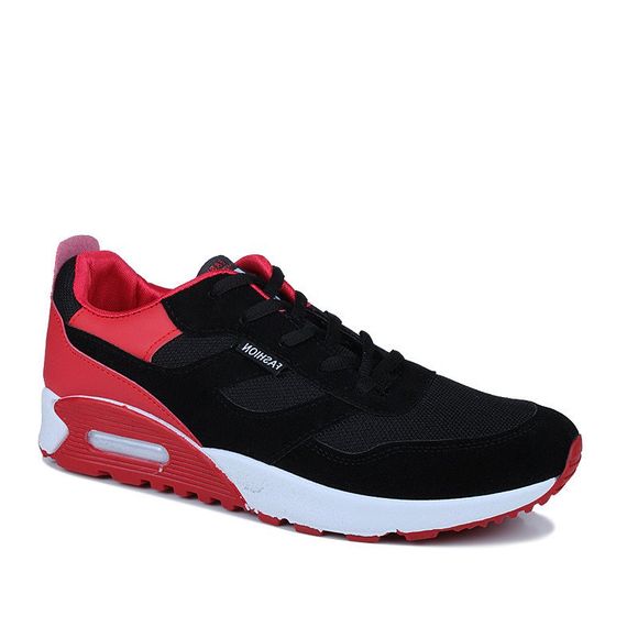 Chaussures pour hommes Chaussures de marée d'automneNew Running Sports Chaussure décontractée Version coréenne de The Student Board Shoes - Rouge 44