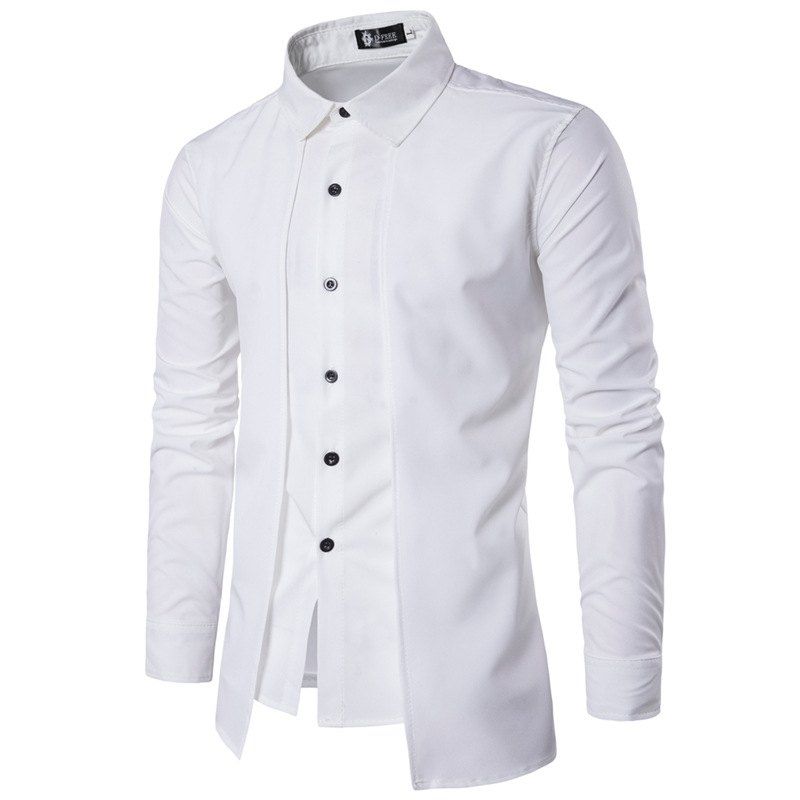 

Daily Simple Spring Fall Shirt, White