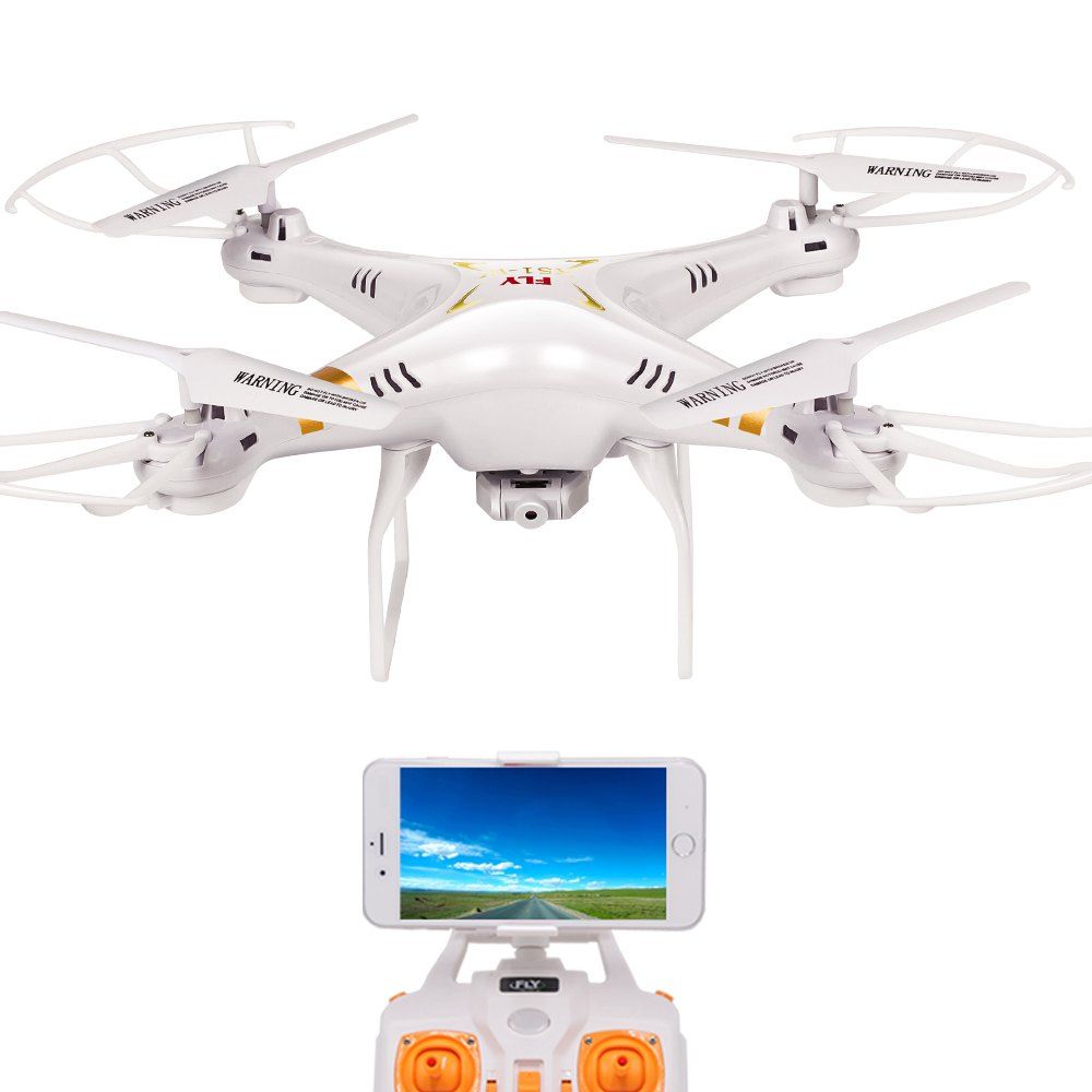

RC Drone RTF with 2.0MP HD Camera One Key Auto Return WiFi FPV, White