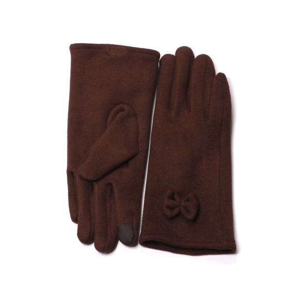 Gants de l'écran tactile des femmes chaudes gants de fête d'hiver Conduite équitation gants de mode en plein air et d'intérieur - Rouge Foncé 