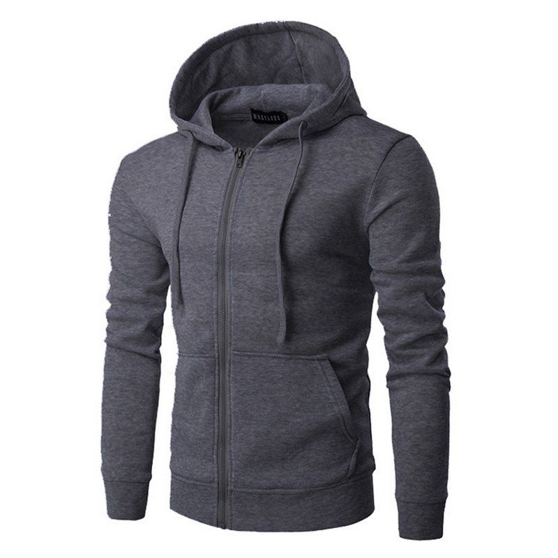 [17% OFF] 2021 Men's Hooded Sweatshirts In DEEP GRAY | DressLily