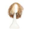 Perruques bouclés crépus longs afro crépus populaires pour les femmes Blonde et couleur dorée cheveux 14 pouces, Costume de fête d'Halloween - d'or 
