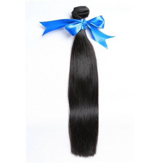 L'armure brésilienne droite de cheveux de la vierge 5A empaquette 1PCS / 100G - Noir Naturel 24INCH