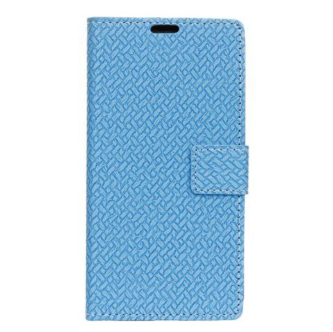 2018 Woven Pattern Texture Wallet Leather Stand Cover Phone Cases