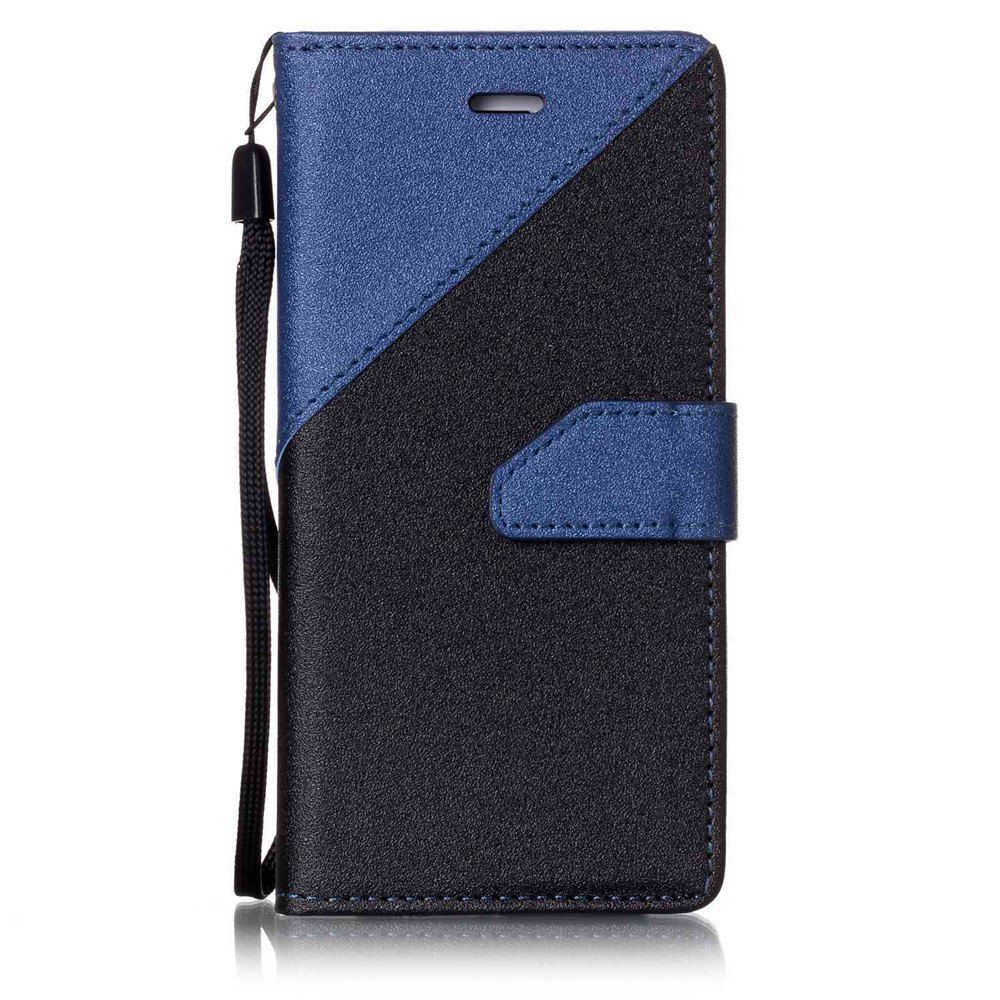 

Color Stitching Leather Case for iPhone 8, Cerulean