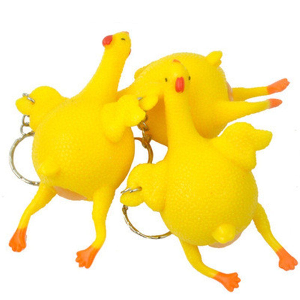 

Decompression Toys Laying Egg Hens Funny Relax with Ring - Yellow Fidget Spinner