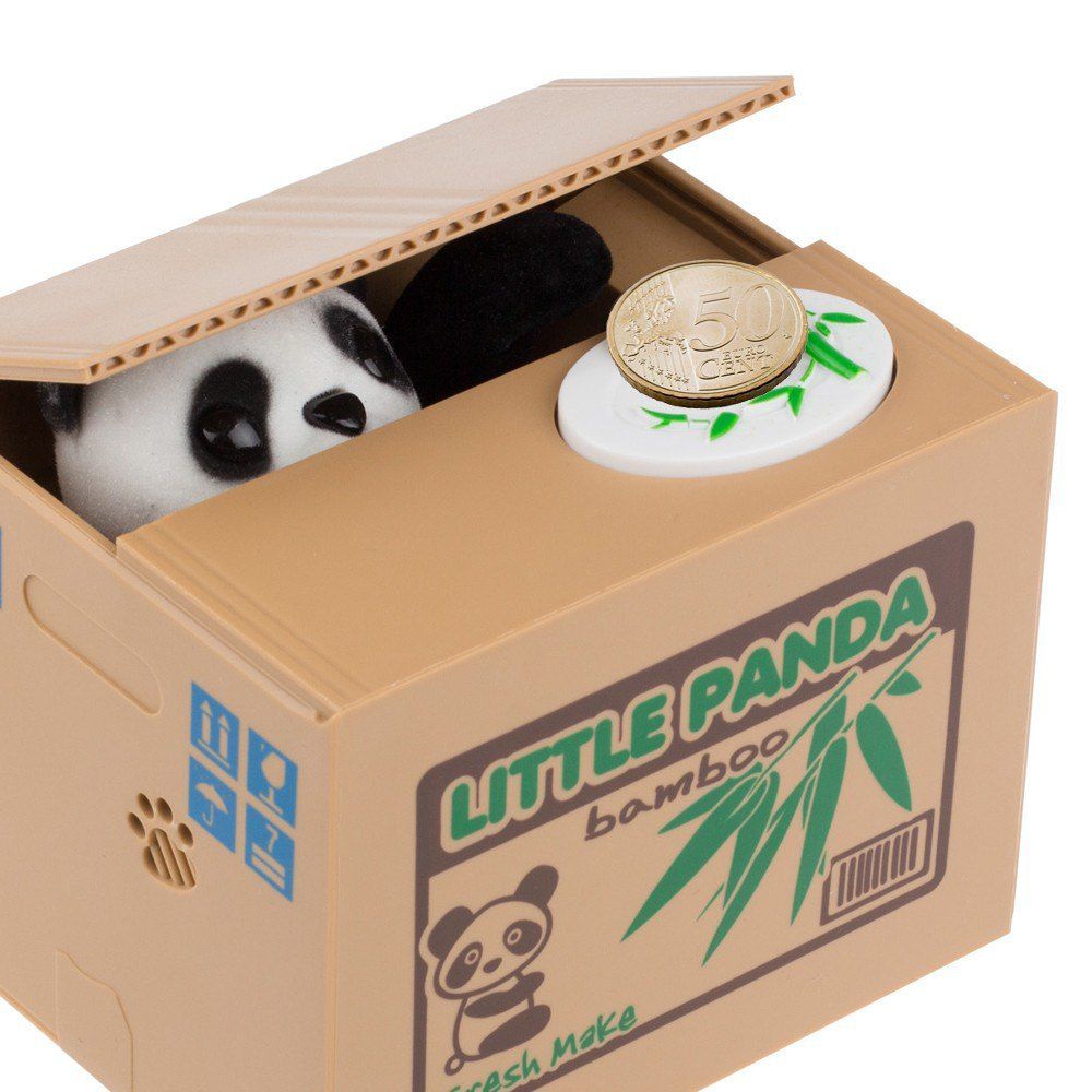 

Coin Stealing Panda Money Box, Yellow