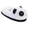 Pantoufles mignonnes de maison d'hiver de panda avec l'empeigne de velours de corail de haute qualité - BlancB 42