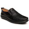 Chaussures respirantes en cuir pour hommes - NOIR1 43