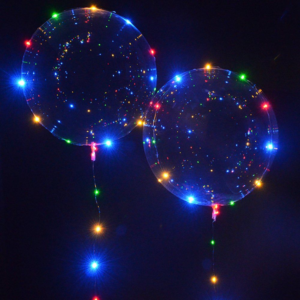 

Transparent Balloon Shining LED String Light, Colorful