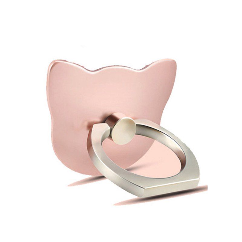 

360 Degree Finger Ring Mobile Phone Smartphone Stand Holder Mount for iPhone, Rose gold