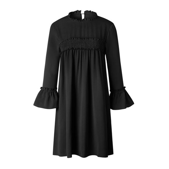 La nouvelle robe en mousseline - Noir L
