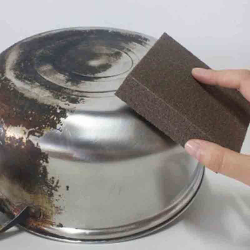 

Tasteless Nano Rust Kitchen Sponge Rub Emery Magic to Clean Oven, Brown