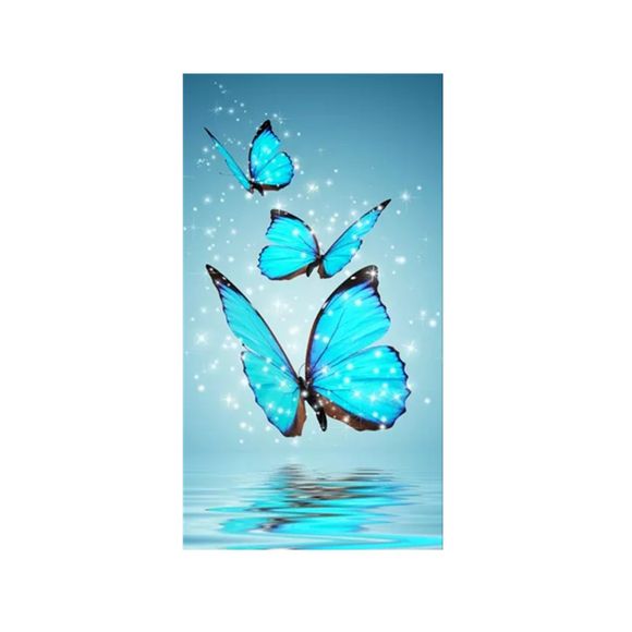 Longue version de dessin papillon bleu dessin tirage au sort - Bleu 