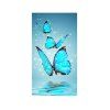Longue version de dessin papillon bleu dessin tirage au sort - Bleu 