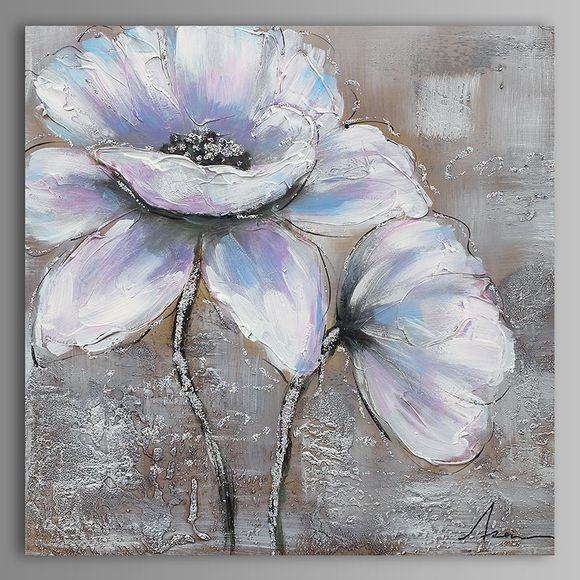 XiangYunChengFeng Moderne Peinture à l'huile Fleurs sans cadre Art mural - multicolore 60 X 60CM