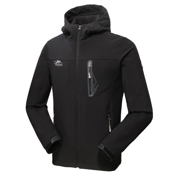 Manteau de Sport Décontracté Imperméable pour Homme - Noir XL
