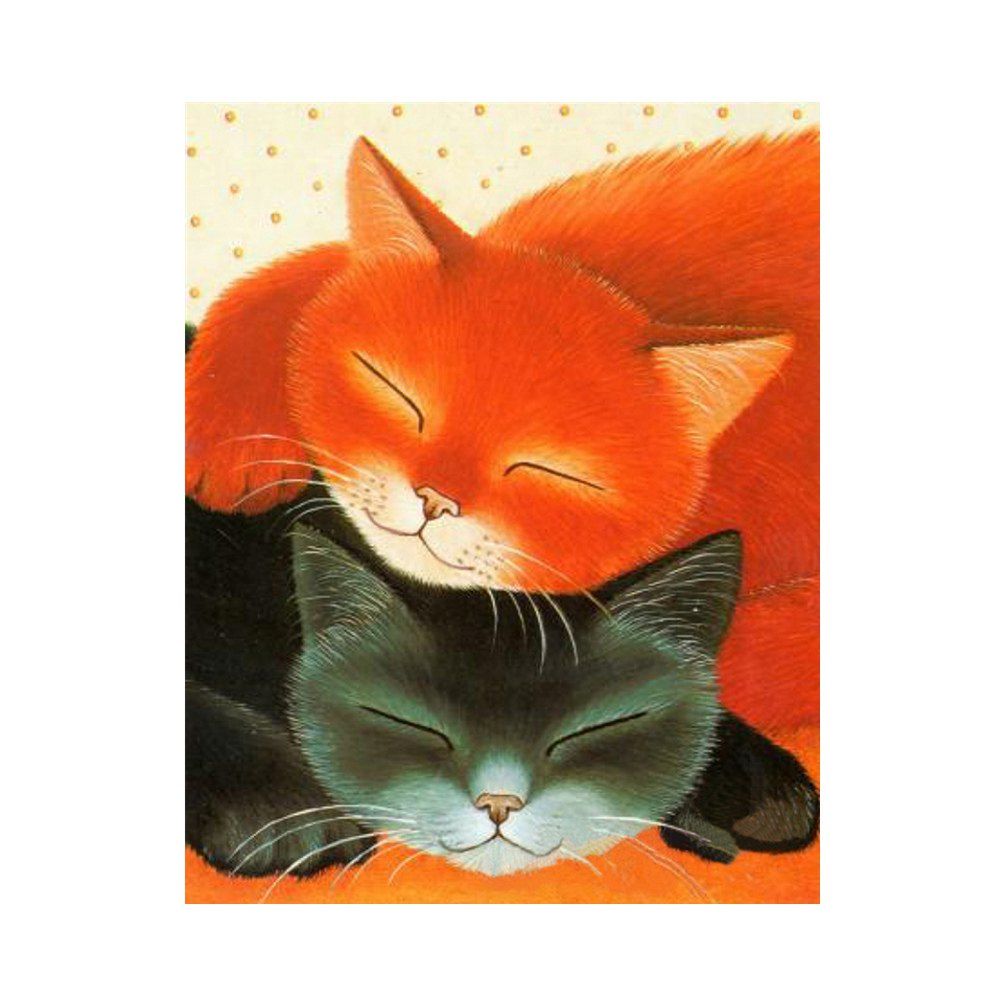 

Cute Red-Black Cat Prints Diamond Paintings
