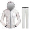 Split Raincoat Vêtements ultra-minces - Blanc 2XL