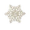 Cadeaux de Noël Broches de flocon de neige pour les femmes accessoires de vêtement cristal strass écharpe épingles broches bijoux - Argent 