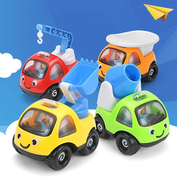 Mini Camions pour Jouer dans le Sable de Haute Qualité en Forme de Véhicules de Dessin Animé Amusants pour Enfants - multicolore 