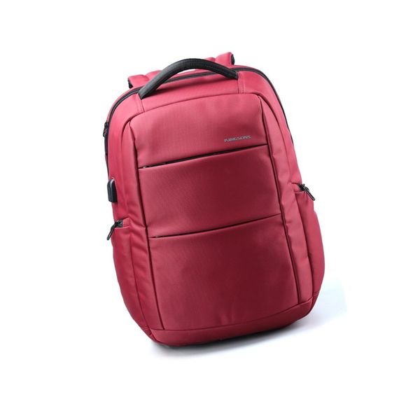 Kingsons Backpack Hommes et Femmes Usb Rechargeable Étanche Anti-Theft Sac à dos pour ordinateur portable - Rouge 