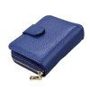 Portefeuilles en cuir véritable de la mode des femmes Porte-cartes de sac de peau de vache Mini - Bleu 