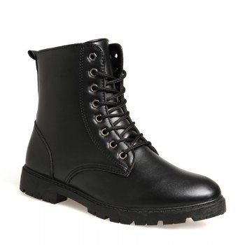 2018 British Style Buckle and Rivets Design Boots For Men BLACK In Men ...