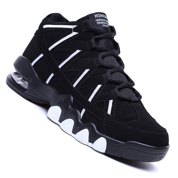 Chaussures de course à pied de sport léger de rue de baskets de la mode des hommes - Noir 43