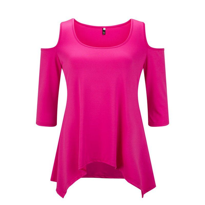 

European and American Women'S New Sexy Ladies Strapless Long Paragraph T-Shirt, Sangria