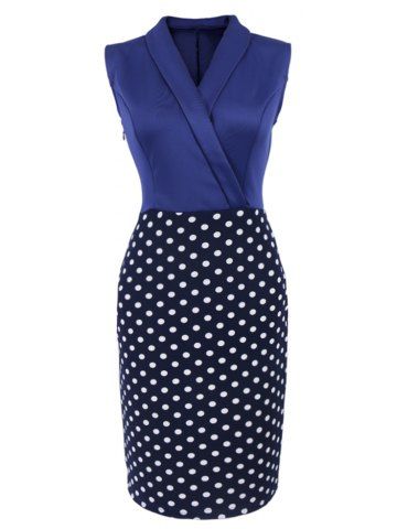 Summer Sheath Dress Front Zipper Square Collar Patchwork Pencil Dresses For Women7.88