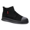 Hommes Casual tendance de mode maison extérieure chaude Slip sur la cheville Bottes Chaussures - Noir 40